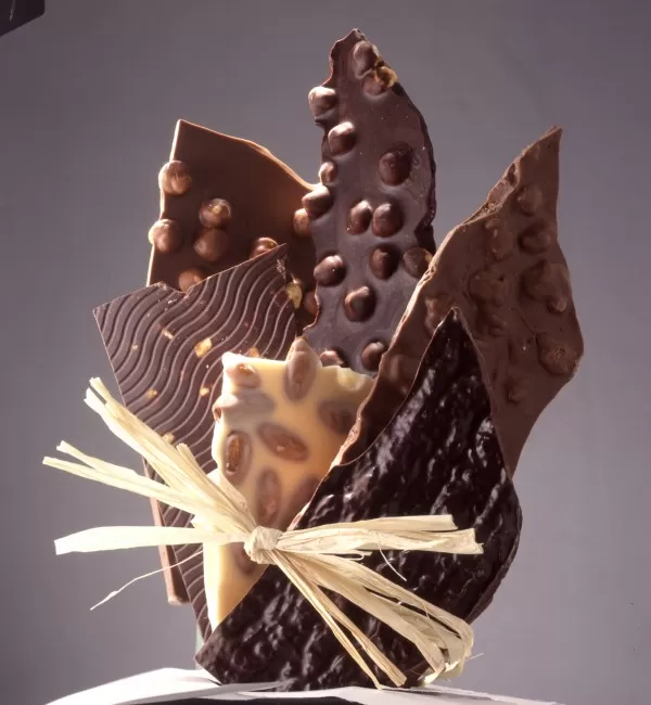 шоколадови листове с ядки